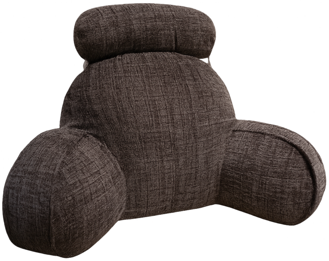 윤 스토어 허리 등받이 대형쿠션, 짙은 회색