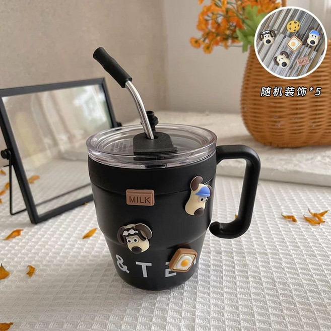 그로밋 텀블러 손잡이 스텐 머그 콜드컵