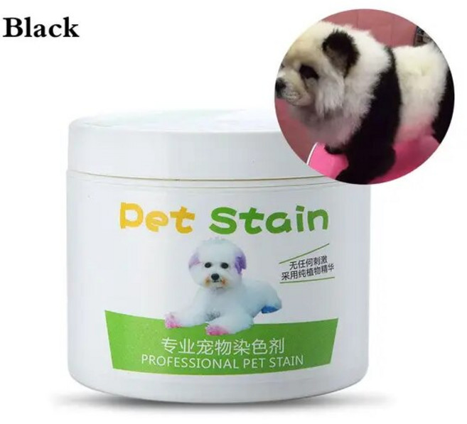 100ml 전문 애완동물 염색 알레르기 방지 고양이 개 염색약 착색제 모옥흑, 없음, 3) black, 1개