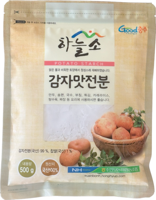 [농협] 수안보농협 100% 국산 감자전분, 1개, 500g