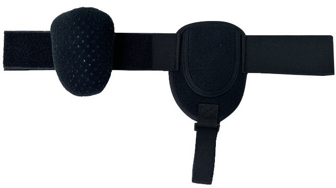 남성용 복대 탈장 보호대 허리 지지대 스트랩형 밴드, 블랙, 1개