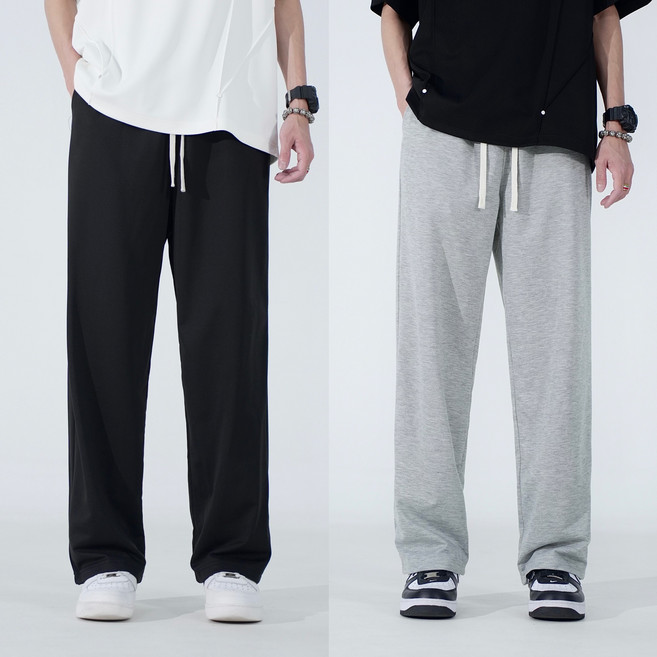 1+1 남자 트레이닝바지 바지 남자 와이드팬츠 베이잉