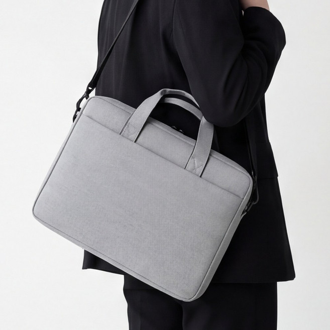 루크 심플 17인치 노트북 가방 여성 남자 남성 여자 파우치 서류 크로스 어깨끈 메신저백
