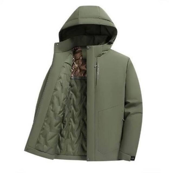 石墨烯自發熱防風防水保暖連帽外套 大尺碼雪地滑雪衝鋒衣