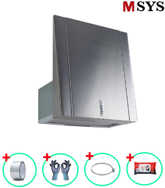한샘 MSYS 엠시스 마운틴 스텐 주방후드 600장용 후드 교체, 고객직접설치, HDC-MS672(높이700mm)