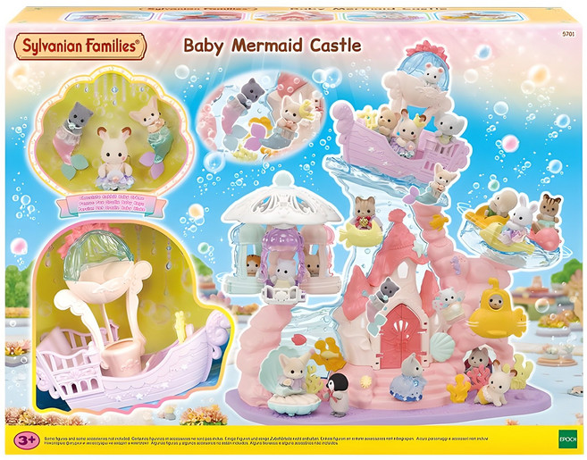 실바니안패밀리 행복한 인어공주 캐슬 피규어 5701, 1개