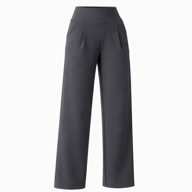 Caramella 여성 핀턱 와이드 트레이닝 팬츠 하이웨스트 밴딩 요가 필라테스 데일리 인생 통바지