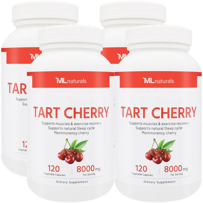 [미국빠른직구] 마이라이프 내추럴스 몽모랑시 타트체리 8000 120정 4병, 4개