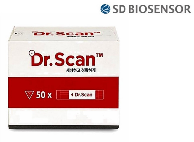에스디바이오센서 닥터스캔 dr.scan 혈당검사지(50매) 약국 전용 정품 당뇨 측정지, 1개, 50매