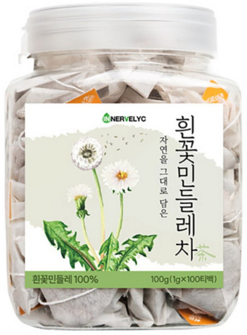 이너블릭 흰민들레 티백차, 1g, 100개입, 2개