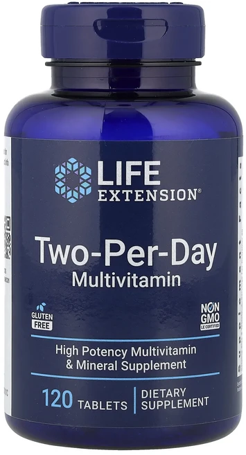 행복하고 건강하게 Life Extension 투 퍼 데이 종합비타민 V2 120정 백년회로하세요 - 쿠팡