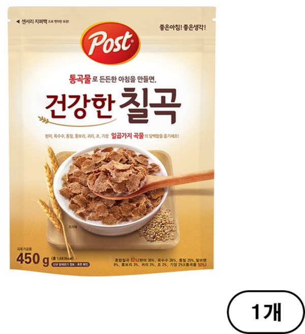 포스트 건강한 칠곡 시리얼, 450g, 1개