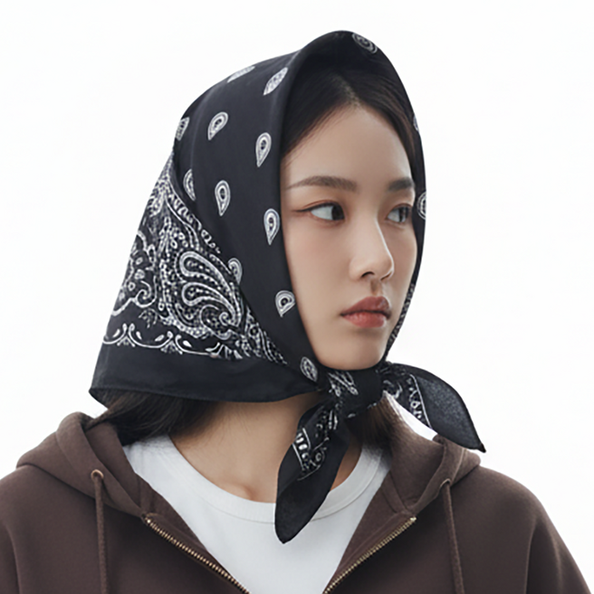 대형반다나 페이즐리 손수건