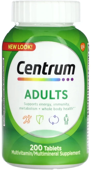 몸관리하세요 겨울입니다 Centrum 성인용 종합비타민 200정 특별관리진행 - 쿠팡