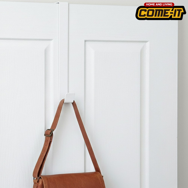 컴잇 도어행거 문걸이행거 방문옷걸이 파티션걸이 파티션 가방걸이, 1개, 1단-30cm/폭-3.5cm/화이트