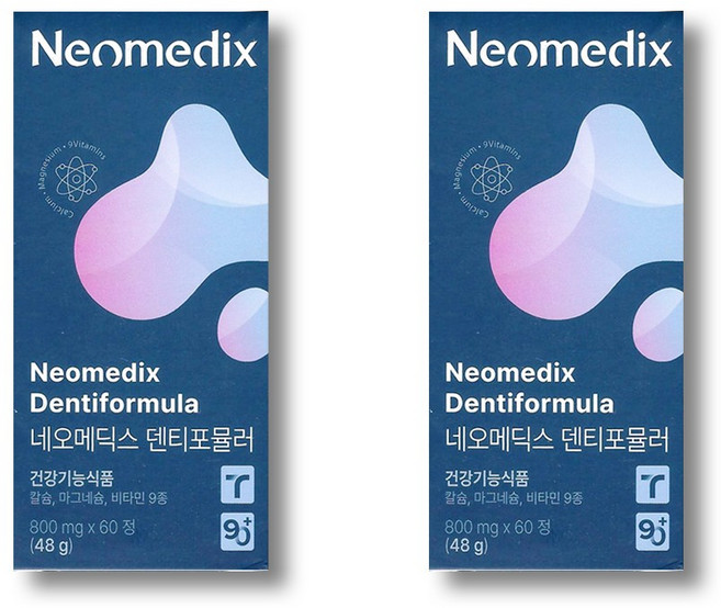 [공식판매처] 네오메딕스 덴티포뮬러 치아 뼈 건강 멀티 기능성 칼슘 영양제 60정 1개월, 2개