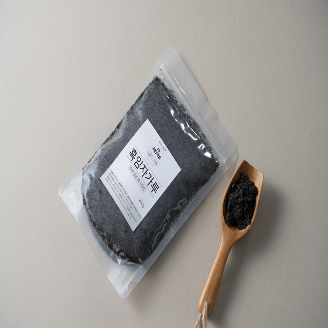 [당일제조] 국산100% 볶은 검은깨 흑임자가루 200g 국산검은깨 100%