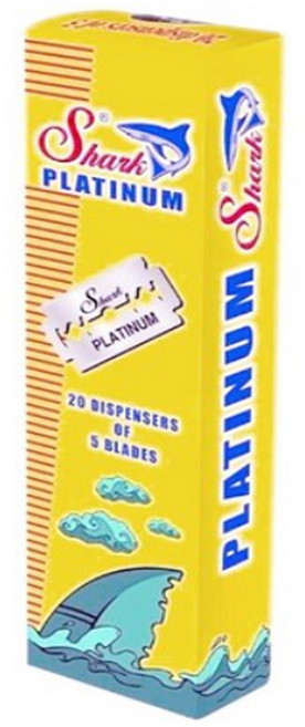 샤크 스텐 양날면도날 플래티넘 더블엣지 면도날 100개입, 1개