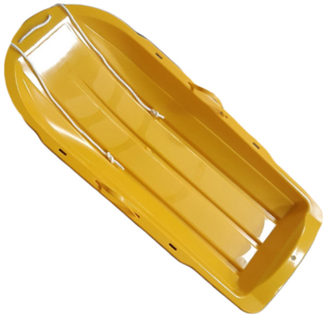 1인용 2인용 어린이 유아 플라스틱 눈썰매, 옐로우, 1개