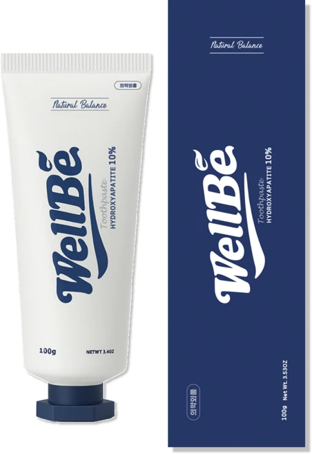 웰비치약 잇몸염증 잇몸질환 저불소 천연 하이드록시아파타이트10% 시린이개선 치약 100g 1개 - 쿠팡