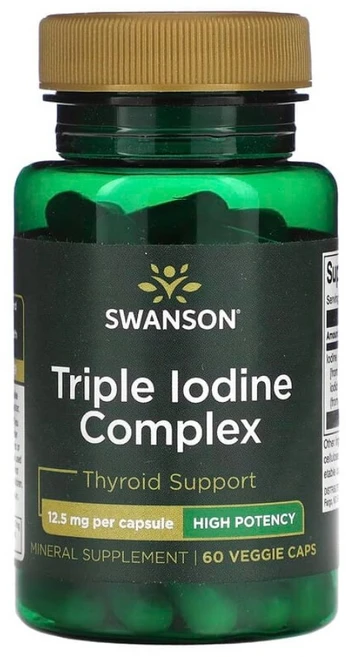 스완슨 트리플 아이오딘 콤플렉스 고함량 125mg 60정 임산부 요드 컨디션, 1개 - 쿠팡