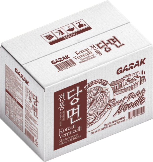 GARAK 가락 쫄깃한 전통 고구마 당면 (실중량 500G 13KG), 1개, 14kg