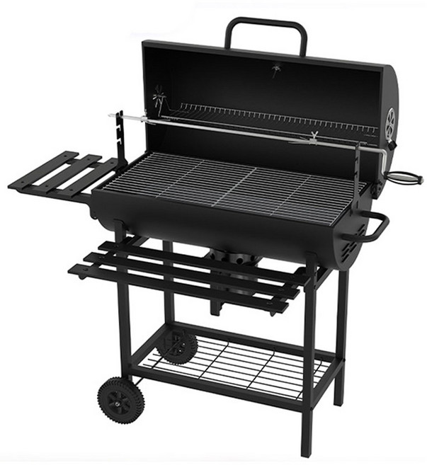 호은삼 스토어 특대형 훈제 바베큐그릴 전기통닭구이 직화화로대, 1개