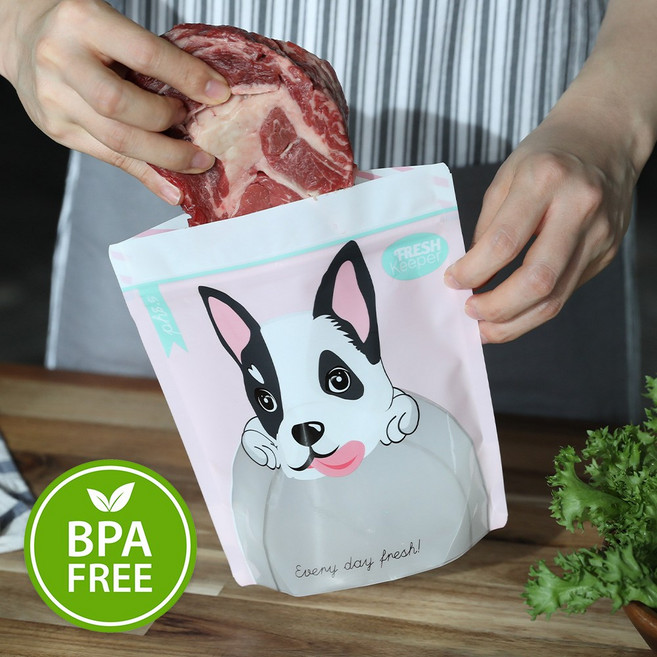 1+1 신선식품전용 지퍼백 3배신선 항아리닮은 숨쉬는 특허지퍼백 3가지 디자인 혼합(옵션참조), 2세트, 30매