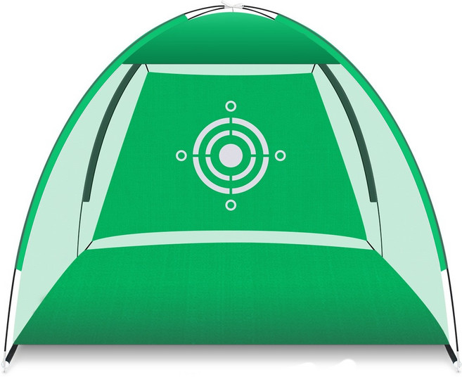 CRESTGOLF 골프 스윙 연습네트 두꺼운 옥스퍼드 연습망, 그린