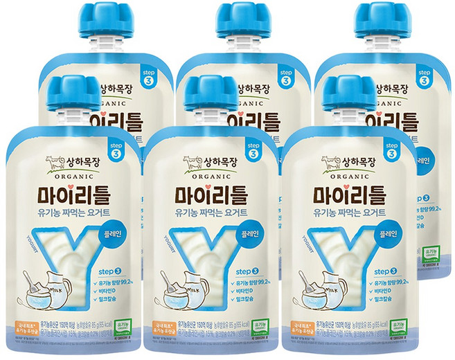 상하목장 마이리틀 플레인 85g, 6개