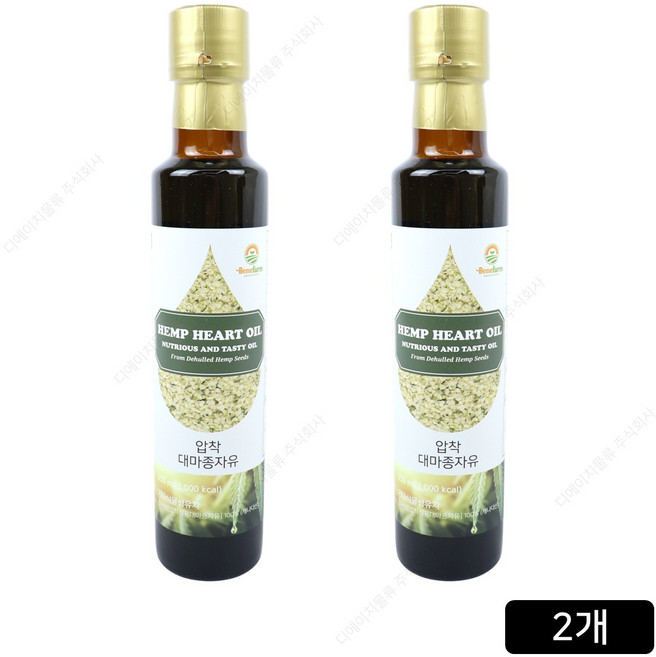 [홈쇼핑] 베네팜 저온압착 대마종자유, 2개, 250ml