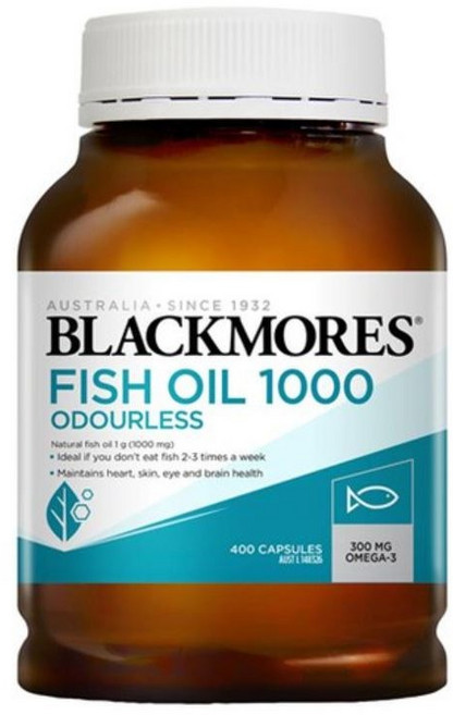 블랙모어스 오더리스 피쉬오일 1000mg 캡슐, 400정, 1개