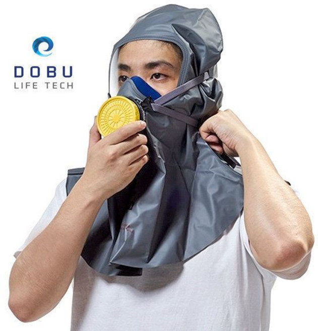 국산 방독면 방독마스크 화재대피용 전쟁가스용 화생방용 CM 1 국민 시민 도부라이프텍, 1개