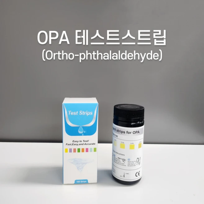 OPA 테스트스트립 ( 오피에이 테스트스트립 ) 100매 / 내시경스트립 측정키트 소독액 내시경 소독제 측정지, 1개, 100개입 - 쿠팡