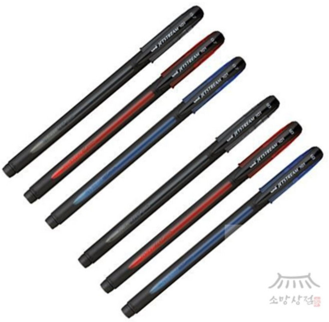소망상점 제트스트림 (12개 1타) SX-101 학용품펜, 레드 1.0mm, 레드 1.0mm