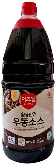 이츠웰 우동 소스, 2kg, 1개