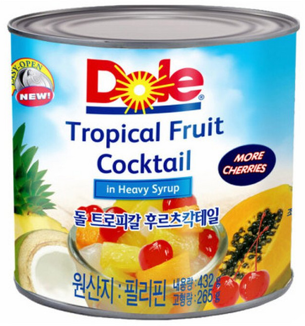 Dole 트로피칼 후르츠칵테일 432g x 12캔, 12개