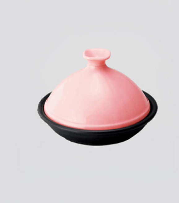 일본 야마카쇼텐/타진냄비/저수분 찜기/냄비/뚝배기, 소, 핑크, 1개