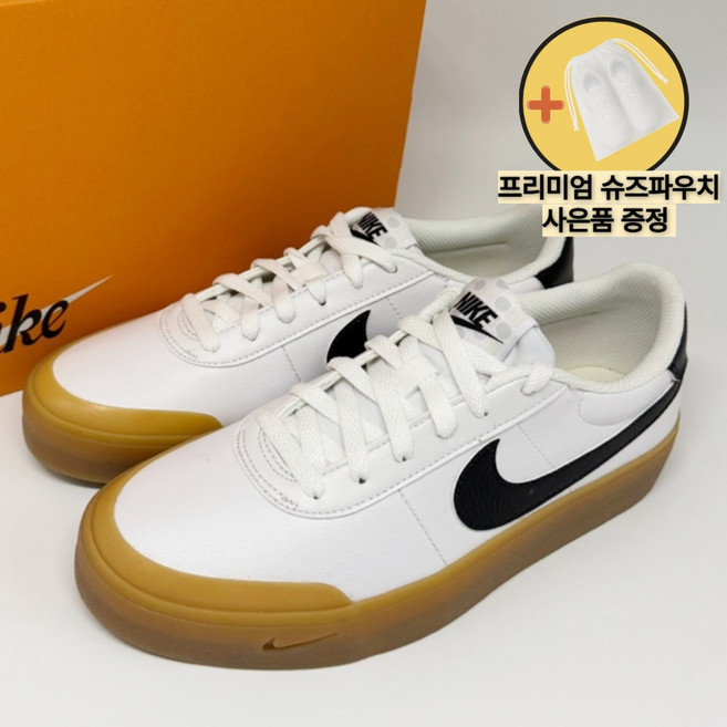 [국내매장판 오늘출발] 나이키 남성 여성 코트샷 흰검 단화 발편한 운동화 스니커즈 프리미엄슈즈파우치증정
