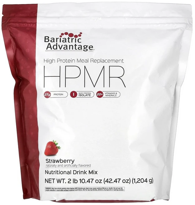 Bariatric Advantage HPMR High Protein Meal Replacement Strawberry 2 lb 10.47 oz (1 204 g), 1202 g, 1개 - 쿠팡