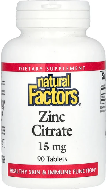 단백질 비타민 철분 마그내슘 칼슘 Natural Factors 시트르산아연 15mg 90정 고루고루섭취해주세요, NaturalFactors시트르산아연15mg90정 - 쿠팡