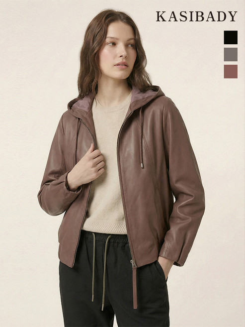 카시바디 시크릿시즌오프 카시바디 후드 집업 양가죽 자켓