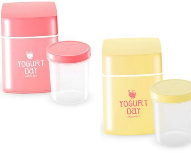 요거트 제조기 가정용 수제 홈메이드 수제 요거트 제조기 발효기 만들기 디저트 유산균 음료 도구 가전, 요거트메이커 / 수제 요플레 그릭요거트 제조기_옐로우, 요거트 메이커 옐로우