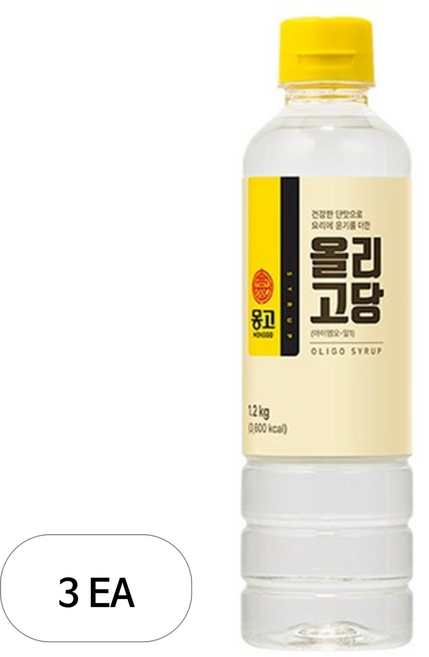 몽고식품 옥수수 올리고당, 1.2kg, 3개