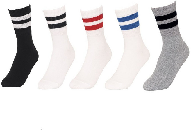 ALL-2LS 삭스핏 여자 2라인 스트라이프 삭스 5color 5종 택1