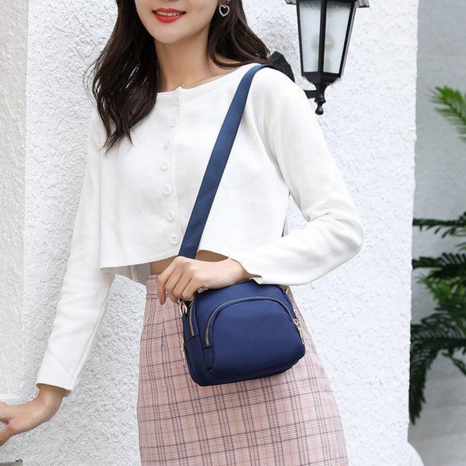 루제아나 수납력 좋은 토트백 크로스백 겸용 데일리 미니백