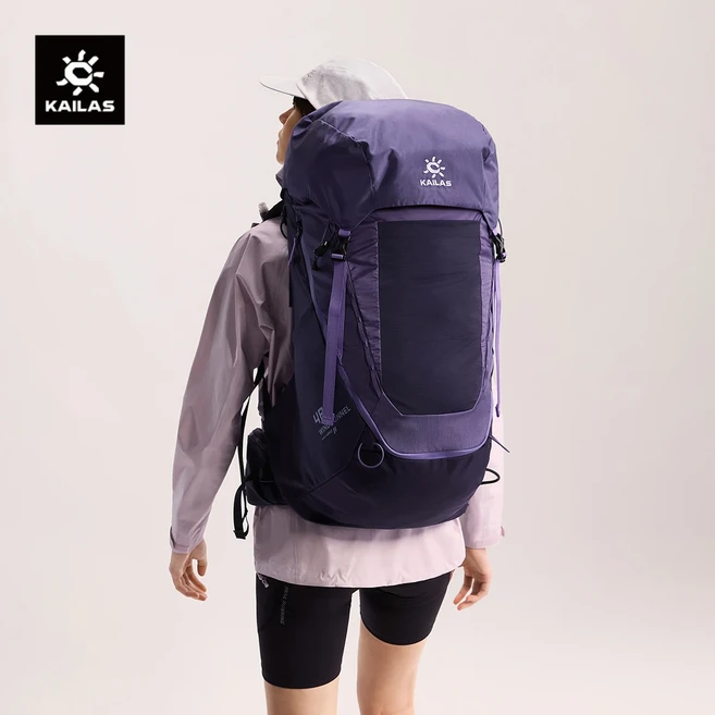 KAILAS 2026 윈드 터널 48+5L 코듀라 경량 하이킹 백팩(레인커버 포함) KA2653012, 01 Purple M 14270, 기타