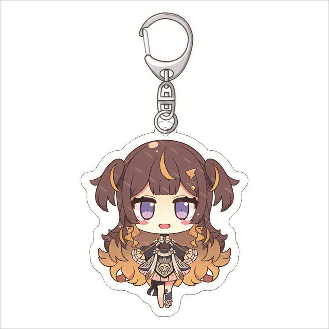 홀로라이브 아크릴 키링 열쇠고리 키홀더, 6cm 양면 HD, 21
