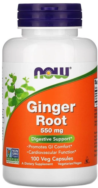 나우푸드 생강 진저 Ginger 뿌리 추출물 550mg 100베지 캡슐, 1개, 1개입, 100정 - 쿠팡