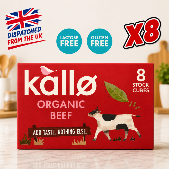 영국발송 8개입 8팩 칼로 깔로 유기농 비프 스톡 큐브 Kallo Beef Stock